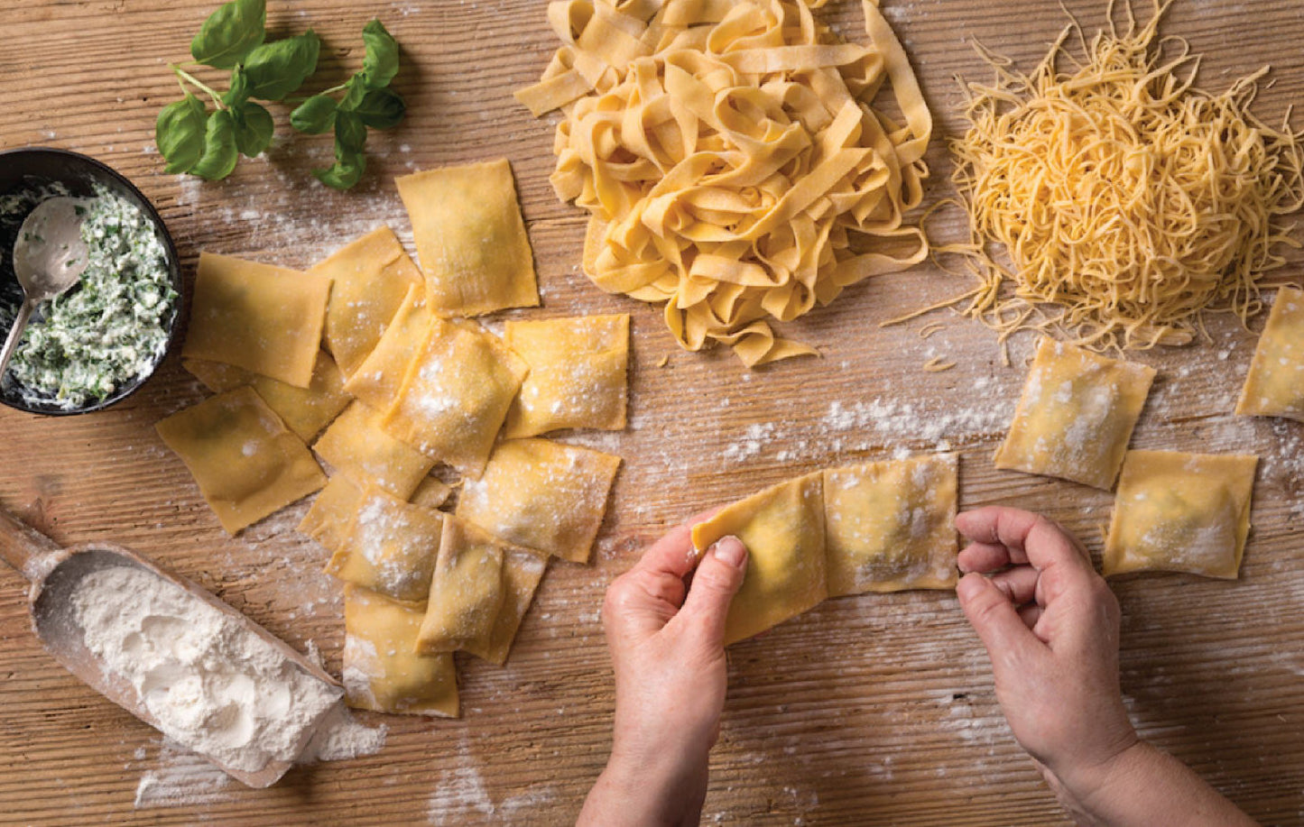 Clase de pasta en casa